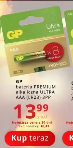 Poczta Polska GP bateria PREMIUM alkaliczna ULTRA AAA (LR03) 8PP oferta