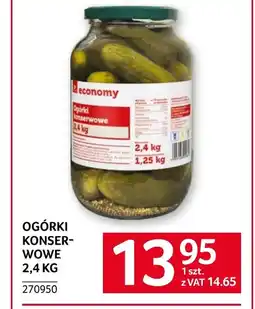Selgros Ogórki konserwowe Economy oferta