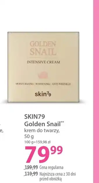 Krem do twarzy Golden snail