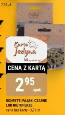 bi1 Konfetti pająki czarne lub nietoperze oferta