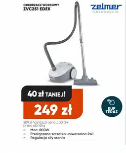 Max Elektro Zelmer odkurzacz workowy zvc251 edek oferta