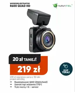 Max Elektro Navitel wideorejestrator r600 quad hd oferta