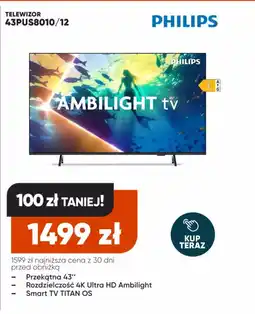 Max Elektro Philips telewizor 43pus8010/12 oferta