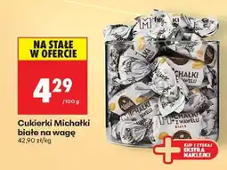 Biedronka Cukierki Michałki białe na wagę oferta