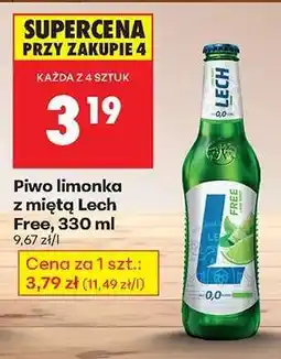 Biedronka Piwo limonka z miętą Lech Free, 330 ml oferta