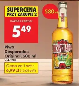 Biedronka Piwo Desperados Original , 580 ml oferta