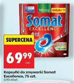 Biedronka Kapsułki do zmywarki Somat Excellence 75 szt oferta