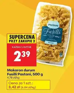 Biedronka Makaron durum Fusilli Pastani, 500 g oferta