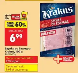 Biedronka Szynka od szwagra Krakus, 150 g oferta