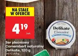 Biedronka Ser pleśniowy Camembert naturalny Delikate, 120 g oferta