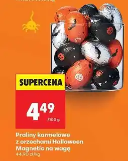 Biedronka Praliny karmelowe z orzechami Halloween Magnetic na wagę oferta