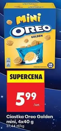 Biedronka Ciastka Oreo Golden mini, 4x40 g oferta