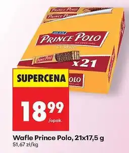 Biedronka Wafle Prince Polo, 21x17,5 g oferta