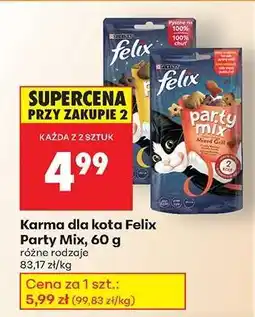 Biedronka Karma dla kota Felix Party Mix, 60 g oferta