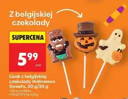 Biedronka Lizak z belgijskiej czekolady Halloween Sweets, 30 g/35 g oferta