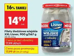 Biedronka Filety śledziowe wiejskie XXL Lisner 900 g / 567 g oferta