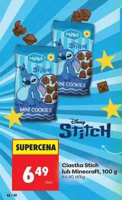 Biedronka Ciastka Stich lub Minecraft, 100 g oferta
