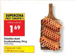 Biedronka Ciastko duet truskawkowy 94 g oferta