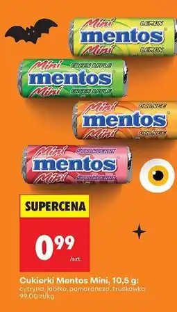 Biedronka Cukierki Mentos Mini, 10,5 g oferta