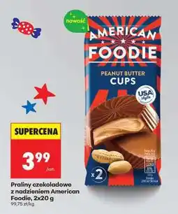 Biedronka Praliny czekoladowe z nadzieniem American Foodie, 2x20 g oferta