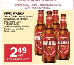 Stokrotka Market Piwo Warka oferta