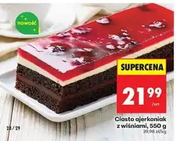 Biedronka Ciasto ajerkoniak z wiśniami, 550 g oferta