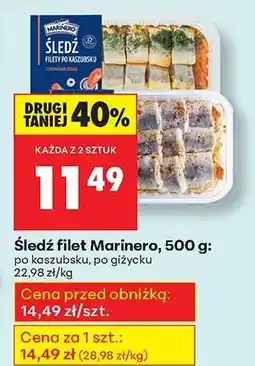 Biedronka Śledź filet Marinero, 500 g oferta