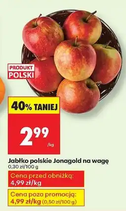Biedronka Jabłko polskie Jonagold na wagę oferta
