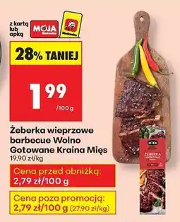 Biedronka Żeberka wieprzowe barbecue Wolno Gotowane Kraina Mięs oferta