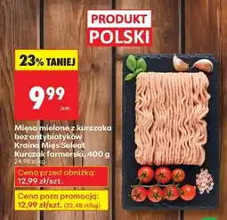 Biedronka Mięso mielone z kurczaka bez antybiotyków Kraina Mięs Select Kurczak farmerski 400 g oferta