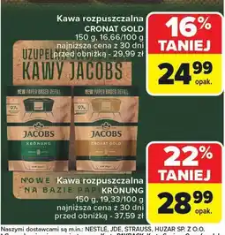 Carrefour Market Kawa rozpuszczalna Jacobs Kronung oferta