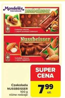 Carrefour Market Czekolada Nussbeisser różne rodzaje Mondelez oferta
