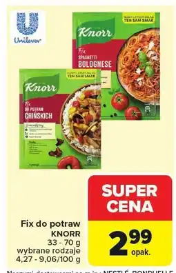 Carrefour Market Fix do potraw Knorr oferta