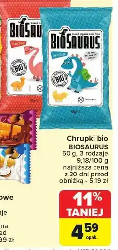 Carrefour Market Chrupki bio Biosaurus oferta