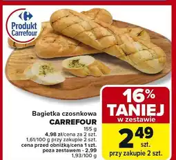 Carrefour Market Bagietka czosnkowa Carrefour oferta