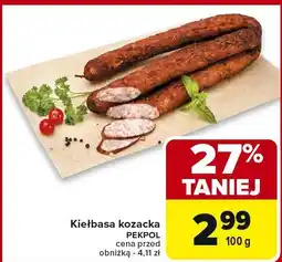 Carrefour Market Kiełbasa kozacka Pekpol oferta