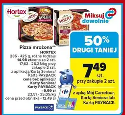 Carrefour Market Pizza mrożona Hortex różne rodzaje oferta