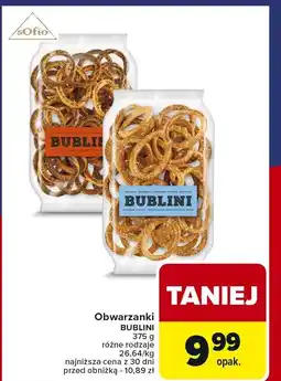 Carrefour Market Obwarzanki Bublini różne rodzaje oferta