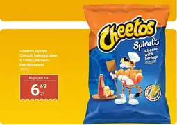 Biedronka Chipsy Spirals kukurydziane o smaku serowo-ketchupowym Cheetos oferta