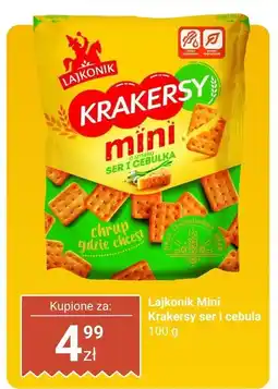 Biedronka Mini Krakersy ser i cebula Lajkonik oferta