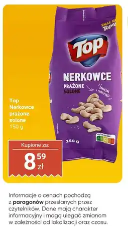Biedronka Orzeszki Top Nerkowce prażone solone oferta