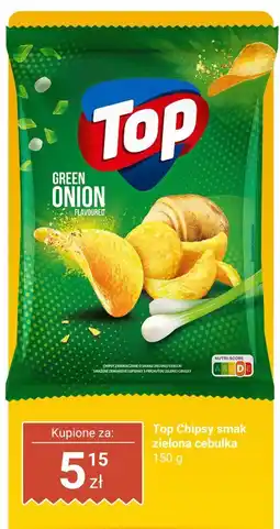 Biedronka Chipsy Top smak zielona cebulka oferta