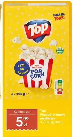 Biedronka Popcorn Top o smaku maślanym oferta