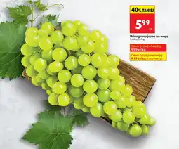 Biedronka Winogrono jasne na wagę Biedronka oferta