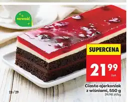 Biedronka Ciasto ajerkoniak z wiśniami Biedronka oferta