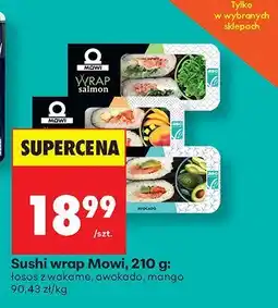 Biedronka Sushi wrap Mowi z wakame, awokado, mango oferta