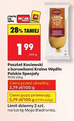 Biedronka Pasztet Kociewski z bocznikami Kraina Wędlin Polskie Specjały oferta