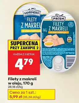 Biedronka Filety z makreli w oleju, 170 g Marinero oferta