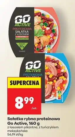 Biedronka Sałatka rybna proteinowa z łososiem pikantna Go Active oferta