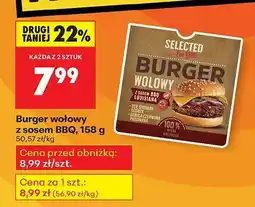 Biedronka Burger wołowy z sosem BBQ Selected, 158 g oferta